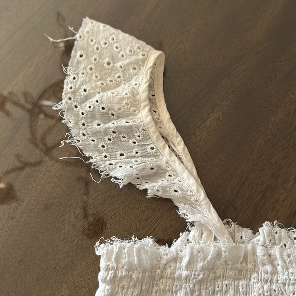 Etophe Studios Smocked Top White - Picture 2 of 4